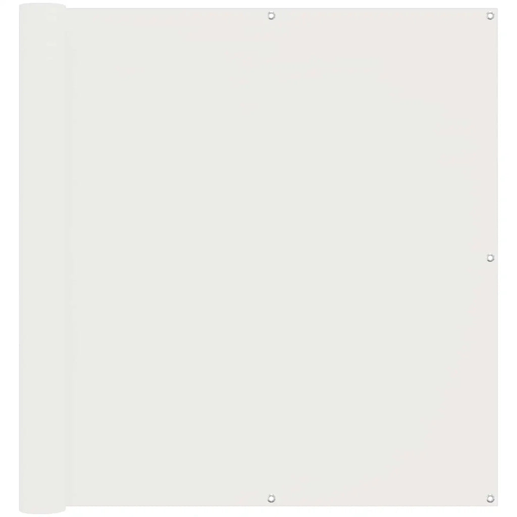 Schermo da balcone Bianco 110 x 800 cm Tessuto Oxford