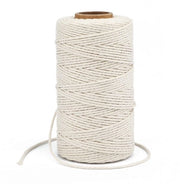 Corda in cotone - Corda robusta e flessibile - Beige - Corda decorativa - Ideale per DIY e giardinaggio - 100 m