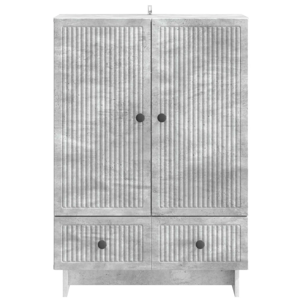 Credenza Grigio Cemento 66 x 34,5 x 95 cm Legno ingegnerizzato 893978