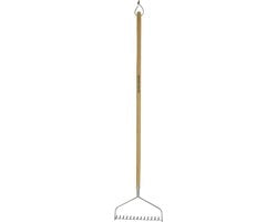 Hoeke per terra con manico lungo in acciaio inossidabile - ideale per tutti i pavimenti, manico in legno di noce (158 cm)