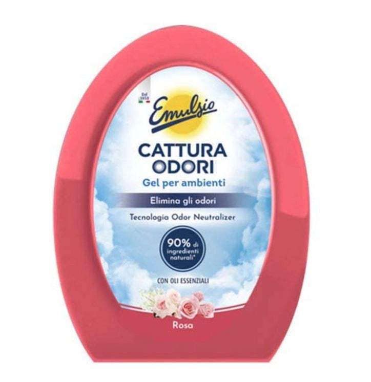 EMULSIO CATTURA ODORI GEL CON OLI ESSENZIALI ROSA 150 GR