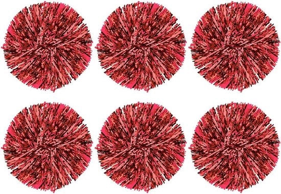 Pompom da Cheerleader 6 pezzi - Accessori per la Danza di Festa Sport Pompom di Applauso