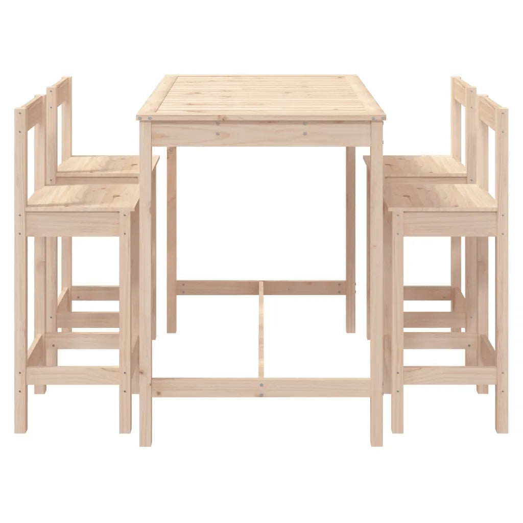 Set Bar da Giardino 5 pz in Legno Massello di Pino 3154750