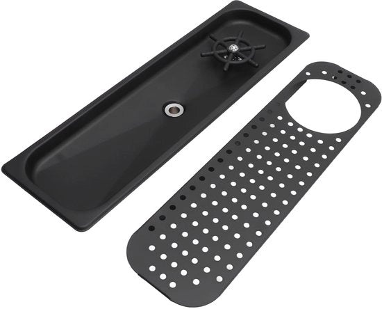 Accessorio per bicchieri da bar - Risciacquatore efficiente e sostenibile - Nero - Ideale per caffetterie e ristoranti - Pulitore per bicchieri