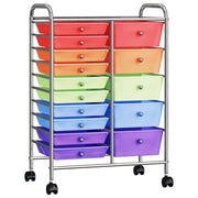 Carrello Portaoggetti XXL 15 Cassetti Multicolore in Plastica CFW7104095