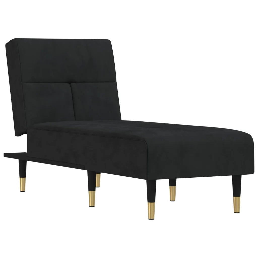 Chaise Longue in Velluto Nerocod mxl 70646