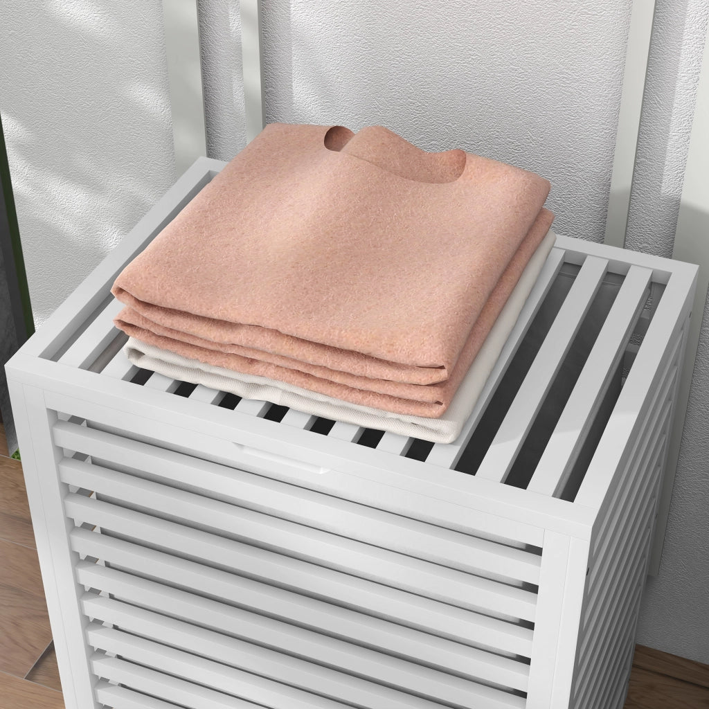 Cesto per Biancheria in Bamb¨´ ¨C zephmum ¨C Bianco 50x36x60 cm