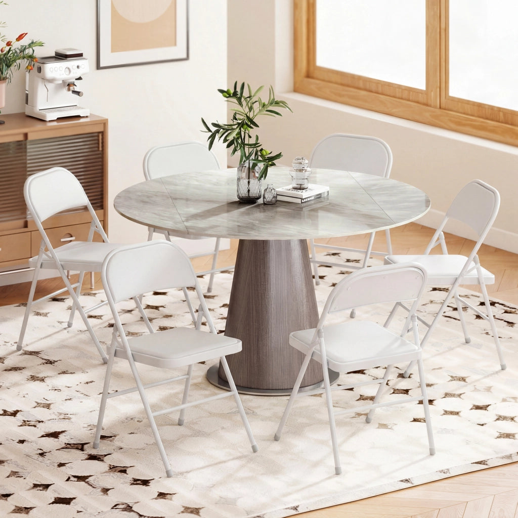 Sedia da pranzo pieghevole ¨C zephmum ¨C bianco 45x46x78 cm
