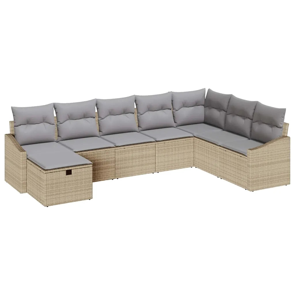 Set di divani con cuscino 9 pcs polyrattan 3360661