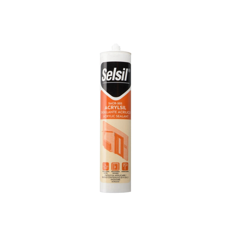 SELSIL SILICONE ACRILICO BIANCO 310 ML- 25,0 pz