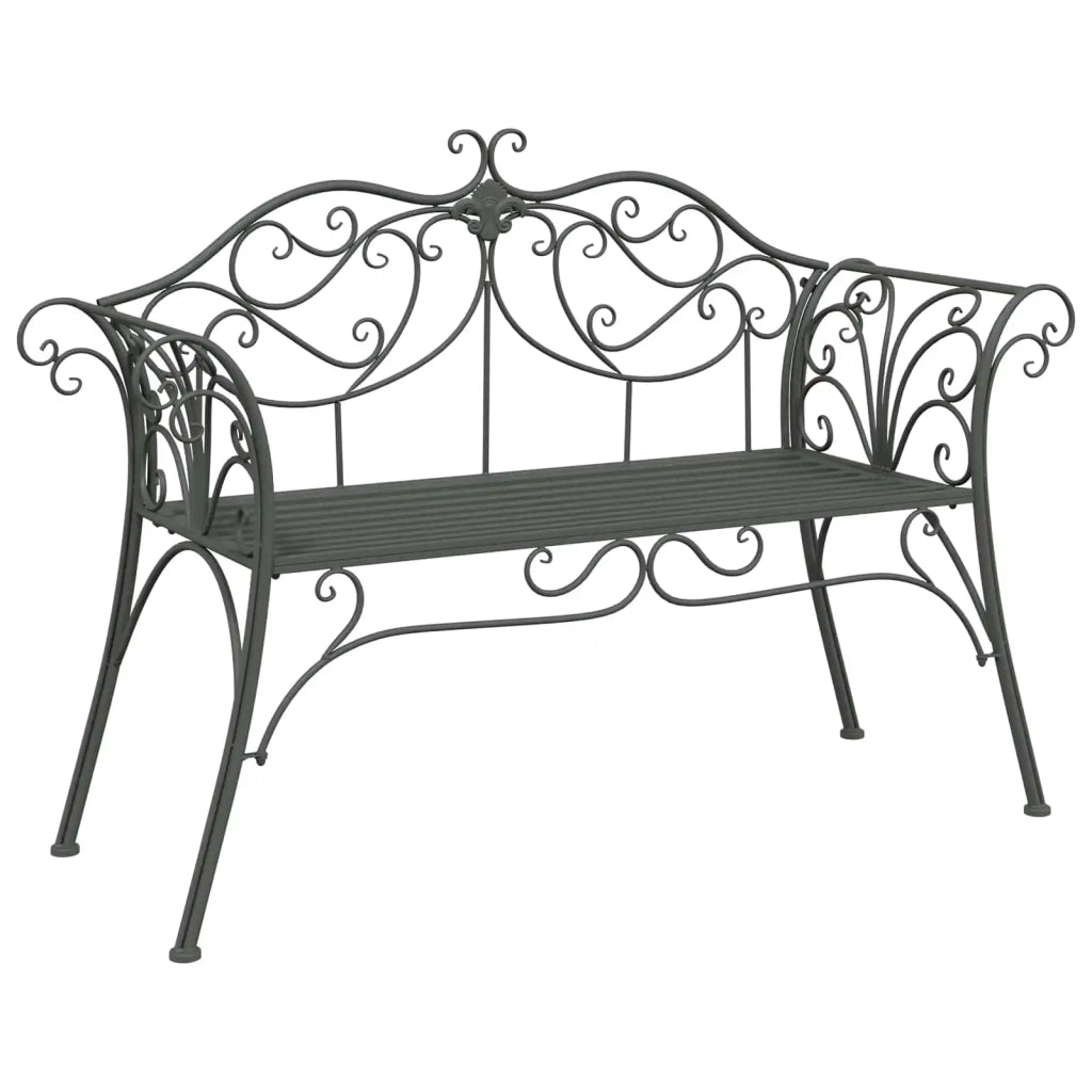 Panchina da giardino 2-Numero di posti 130 x 47 x 90 cm Acciaio 42029541