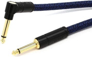Cavo per chitarra 3m Jack Plug a croce colore blu - Cavo per strumenti da festival