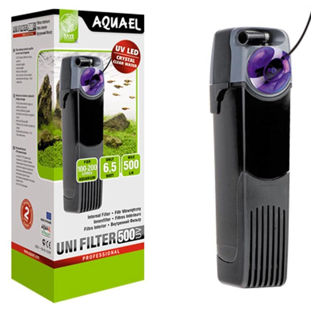 Aquael Uni Filter UV - Filtro Interno Completo di Lampada UV Modello: 500