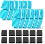 Filtro per fontana per gatti FOFNON 24: Filtro per fontana per gatti - Filtro per fontana per animali - 12 filtri + 12 filtri schiuma - Filtrazione quadrupla - Adatto per la fontana per gatti FOFNON senza fili