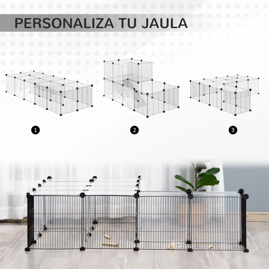 Recinto per Animali Domestici ¨C zephmum ¨C Grigio 140x70x70 cm