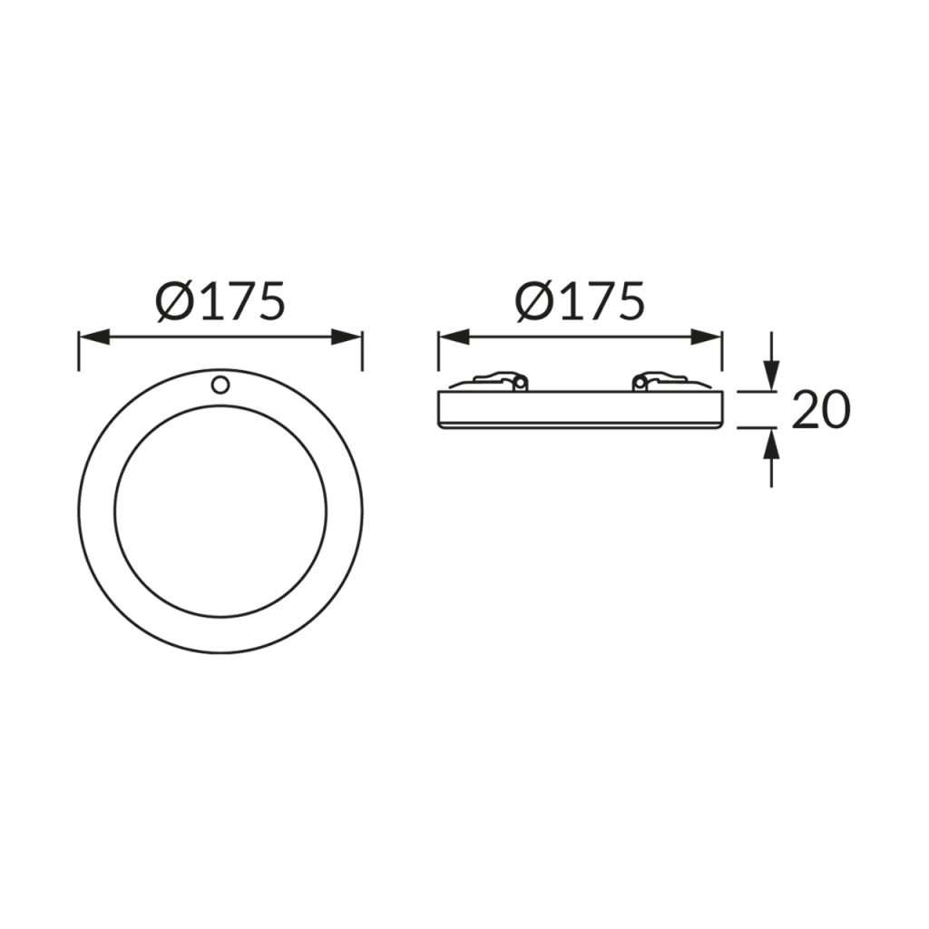 Plafoniera LED Struhm Olgierd 12W Ø17,5 sensore CCT
