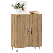 Credenza Rovere Artigianale 69,5x34x90 cm in Legno Multistrato