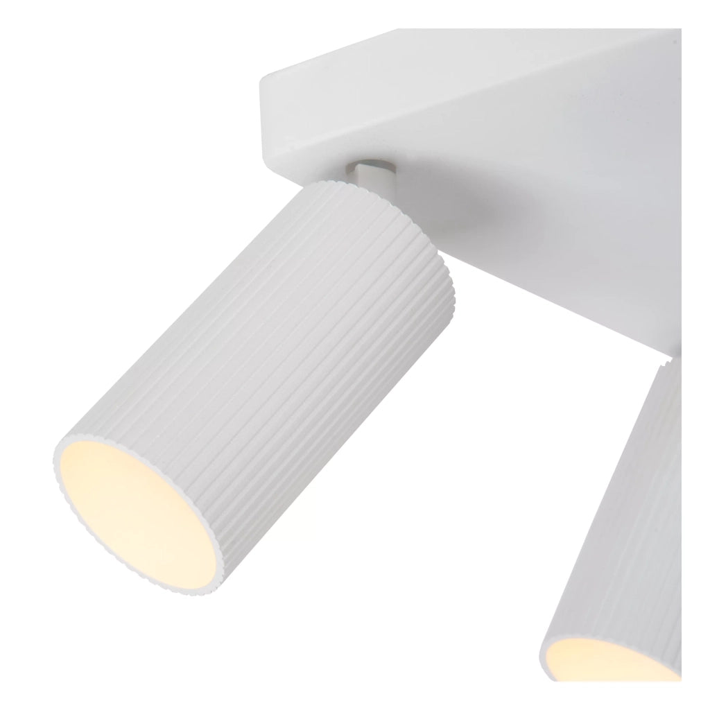 Plafoniera quadrata bianca Lucide CLUBS 4xGU10 40W