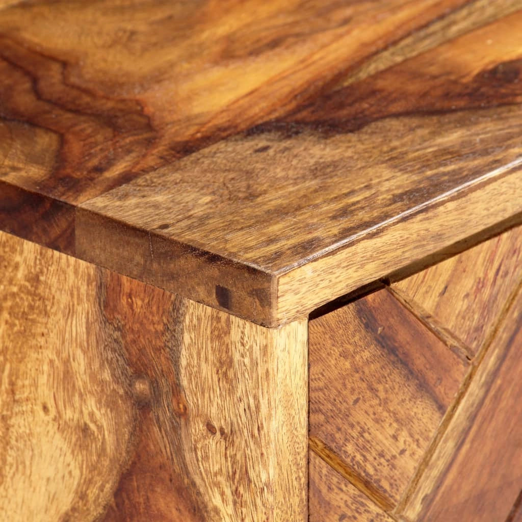 Mobile porta TV multimediale mensola per TV credenza per TV per sala da pranzo soggiorno camera da letto 140 x 30 x 45 cm legno massello di sheesham marrone 02_0025914