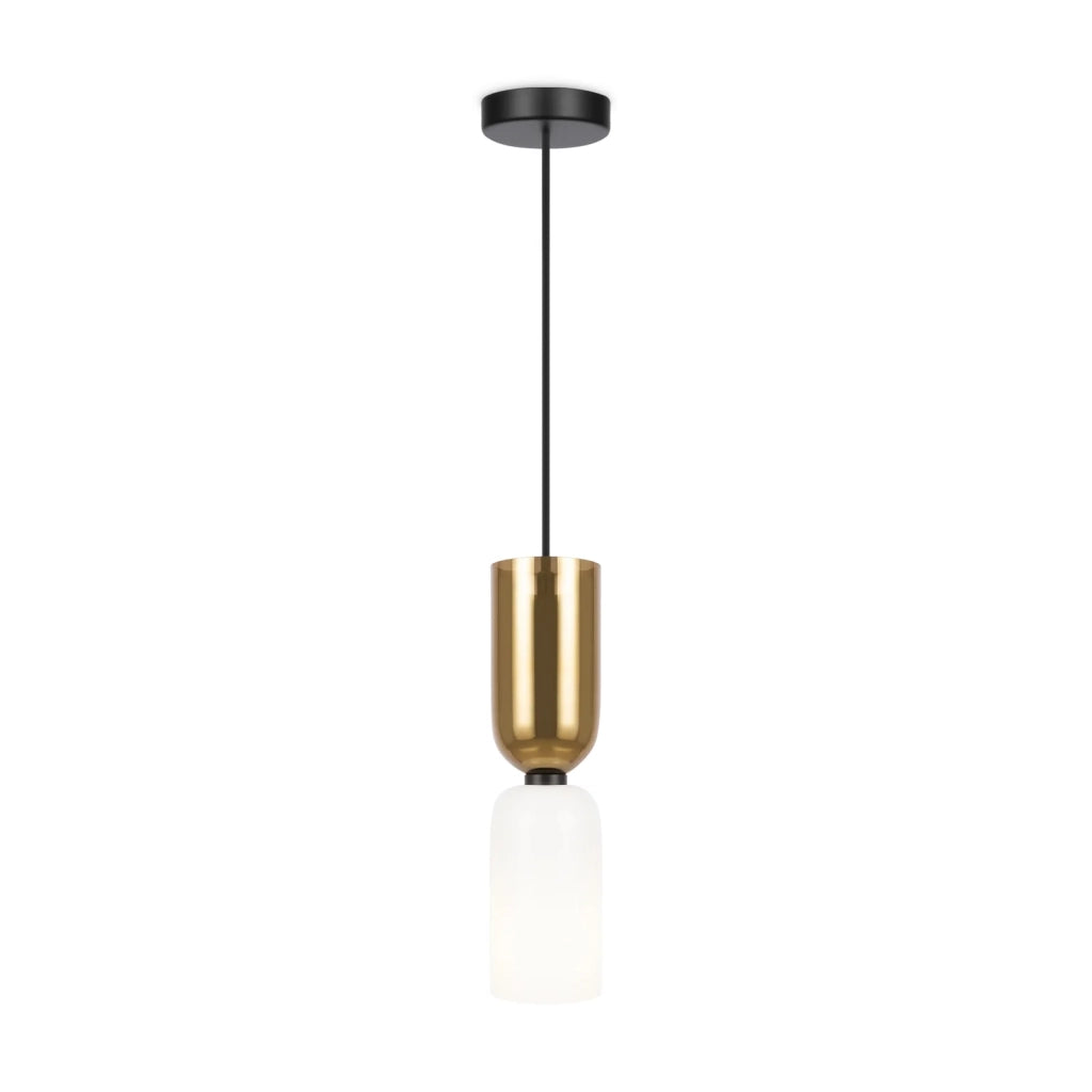 Maytoni Sospensione Moderna Memory 1 luce E14 nero metallo ceramica
