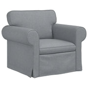 Divano | Divano da soggiorno | Sofa Grigio chiaro 95 x 82 x 80 cm Tessuto