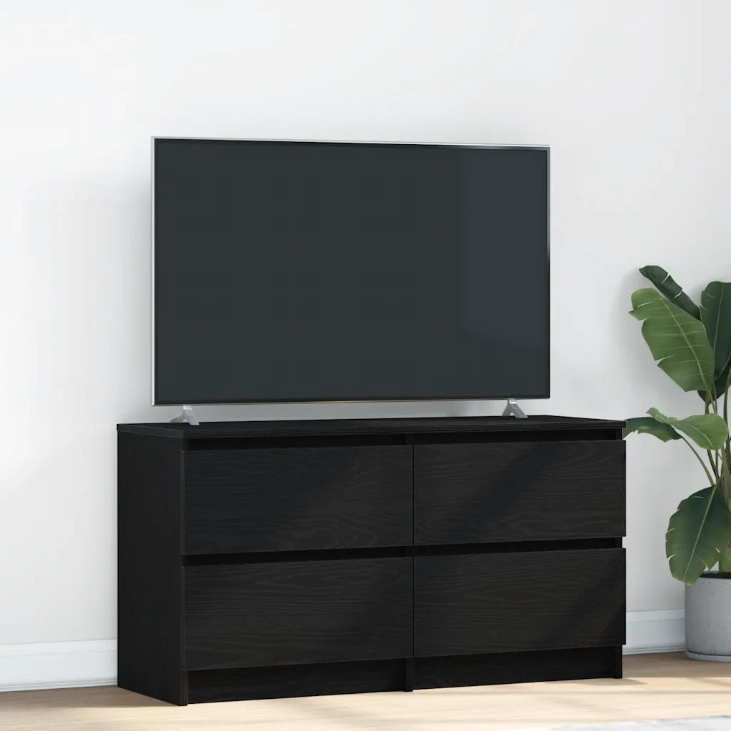 Mobile Porta TV Nero 100x35x54 cm in Legno Multistrato 861797
