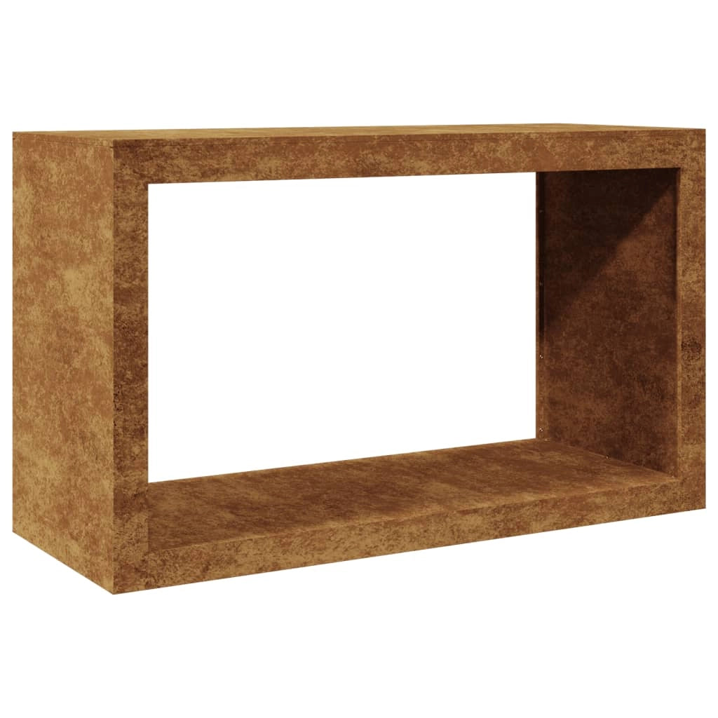 Portalegna 100 x 40 x 60 cm Acciaio Corten Marrone 02_0043695