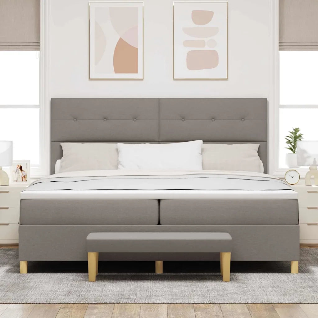 Letto a molle con materasso Talpa 200 x 200 cm Tessuto