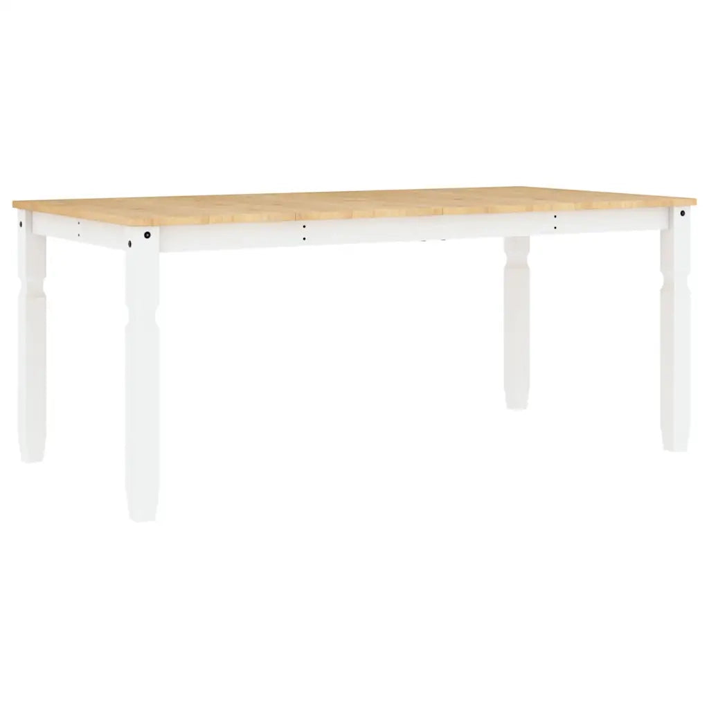 Set da Pranzo 3 pz PANAMA Bianco in Legno Massello di Pino 3345208
