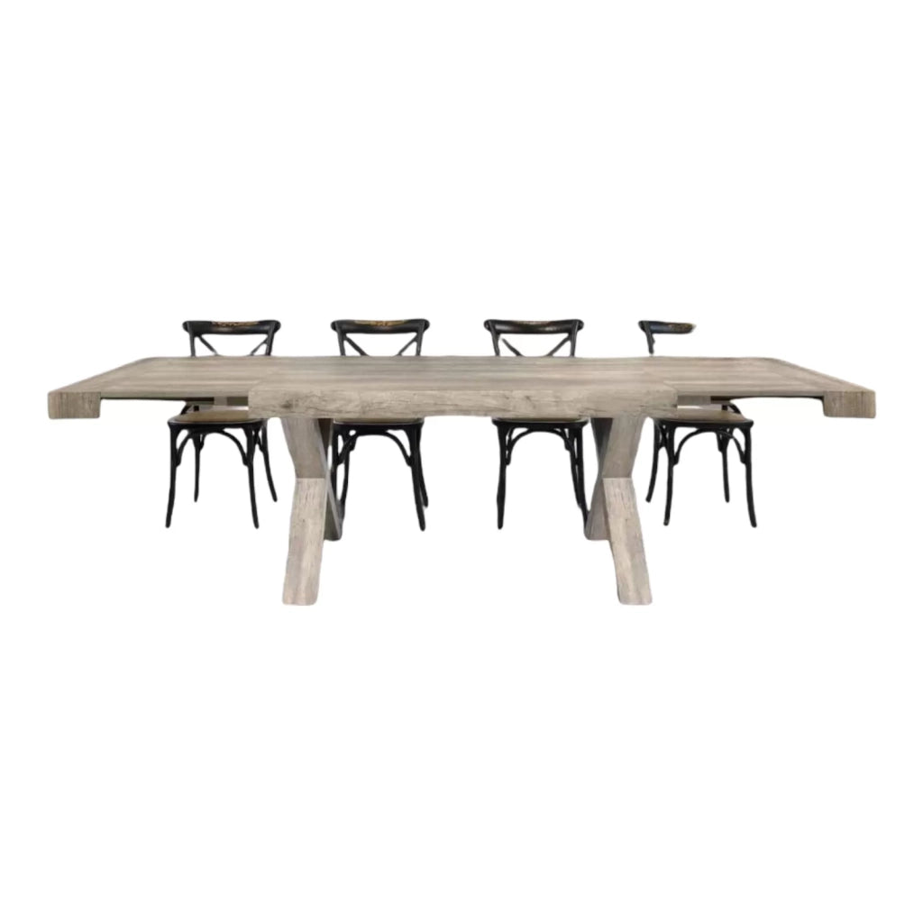 Tavolo rettangolare allungabile invecchiato 180x90 (818) - Mobili 2G