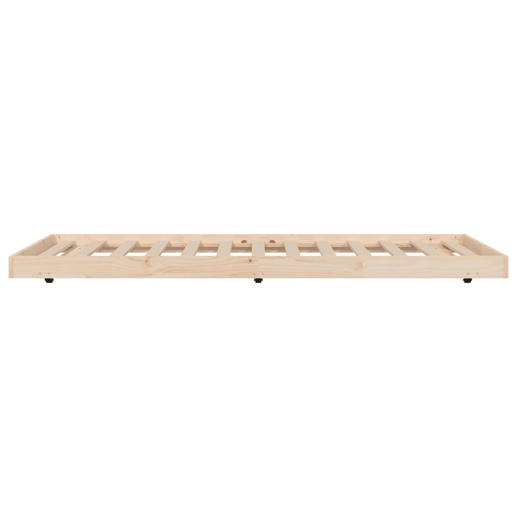 Giroletto senza Materasso 90x200 cm in Legno Massello di Pino 823494