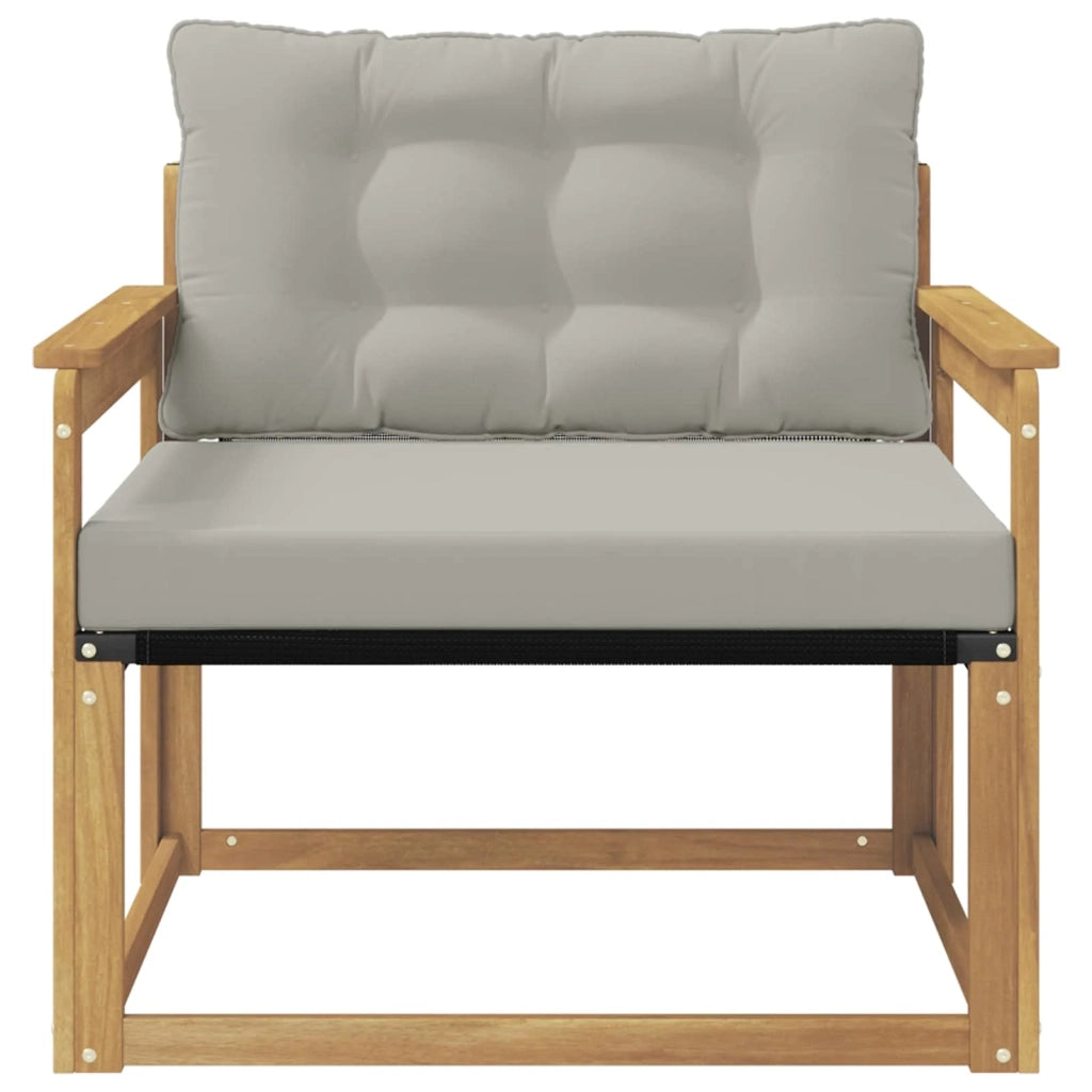 Set di divani da esterno-Sofa da giardino Legno di Acacia Massello e Textilene 886348