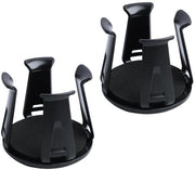 Set di supporti per bicchieri da auto universali - Set di 2 - Installazione facile - Nero - Compatibile con tazze da caffè e bottiglie - Ideale per bambini.