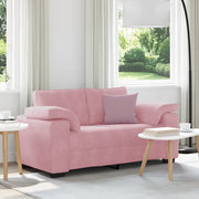Divano Divanetto-Sofa Rosa 120 cm in Velluto