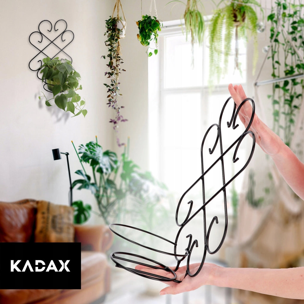 Supporto da parete in metallo KADAX per fiori, piante e vasi.