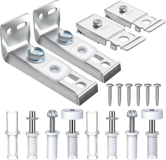 Set di riparazione 18 pezzi per porte scorrevoli a carbonio - set di hardware per porta scorrevole pieghevole - set di hardware per porta sacchetto pieghevole - riparazione porta con carbonio.