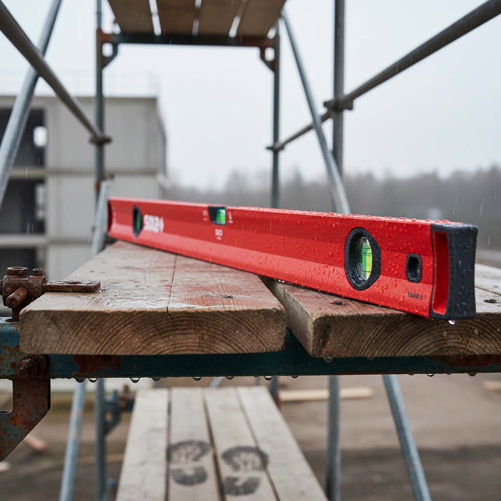 Big x 3 livella in alluminio a bolla d'aria tubolare rossa *** lunghezza 150, confezione 1