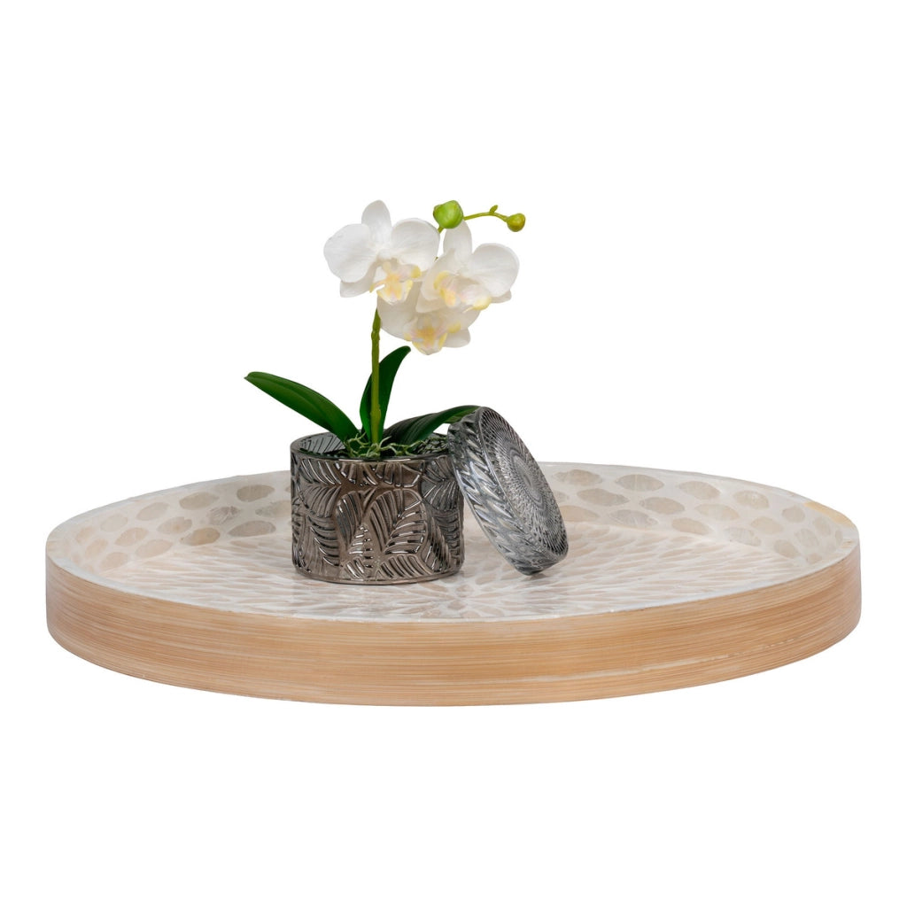 Vassoio HN34, Beige, Bamboo, 40x40x3,5 cm