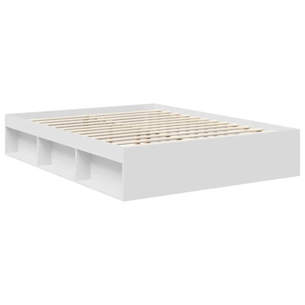 Struttura del letto Bianco 150 x 200 cm Pino massello 3412060