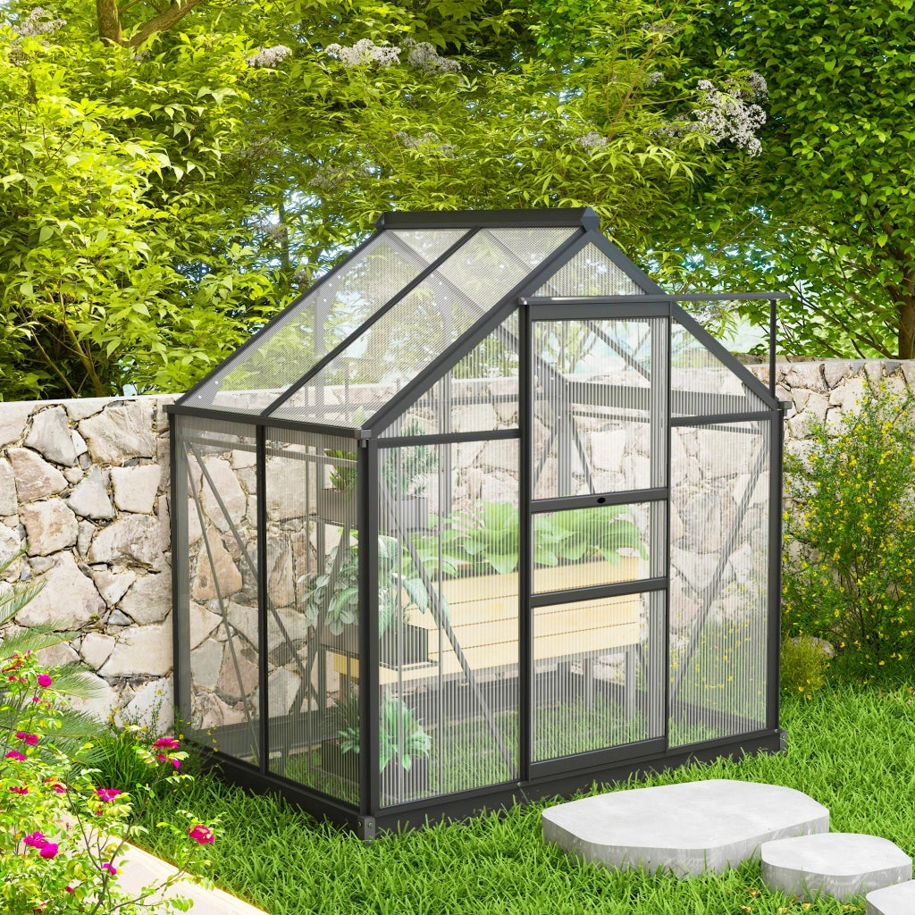 Serra da giardino in polycarbonate ¨C zephmum ¨C 190x132x201 cm grigio