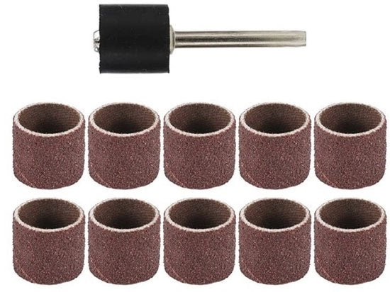 Accessori di abrasione a 80 Grit - 11 pezzi - Set di schiume e schiume - Cuscino di abrasione - 80 Grit - Duraturo e resistentente all'usura