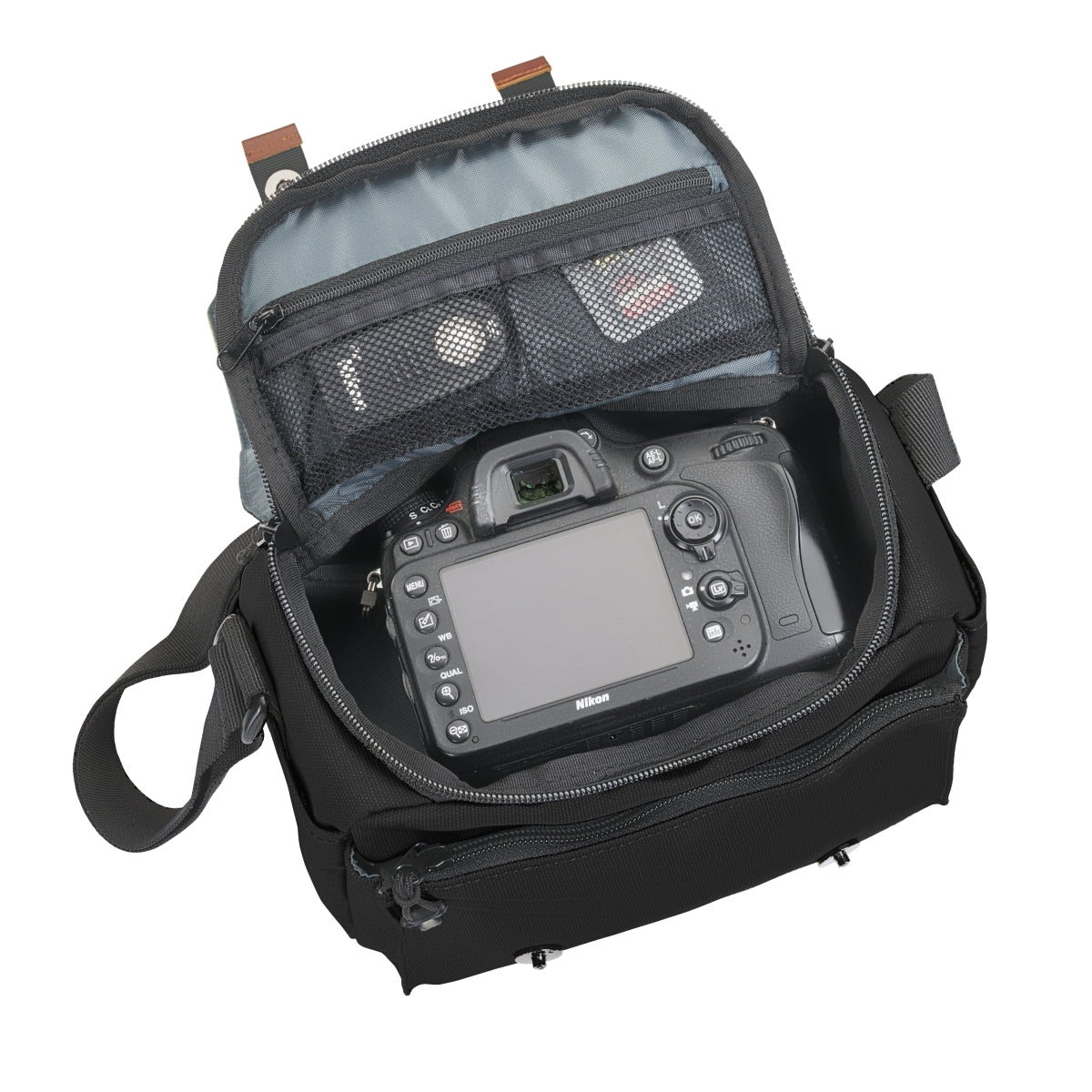 Mantona borsa fotografica Milano piccolo nero