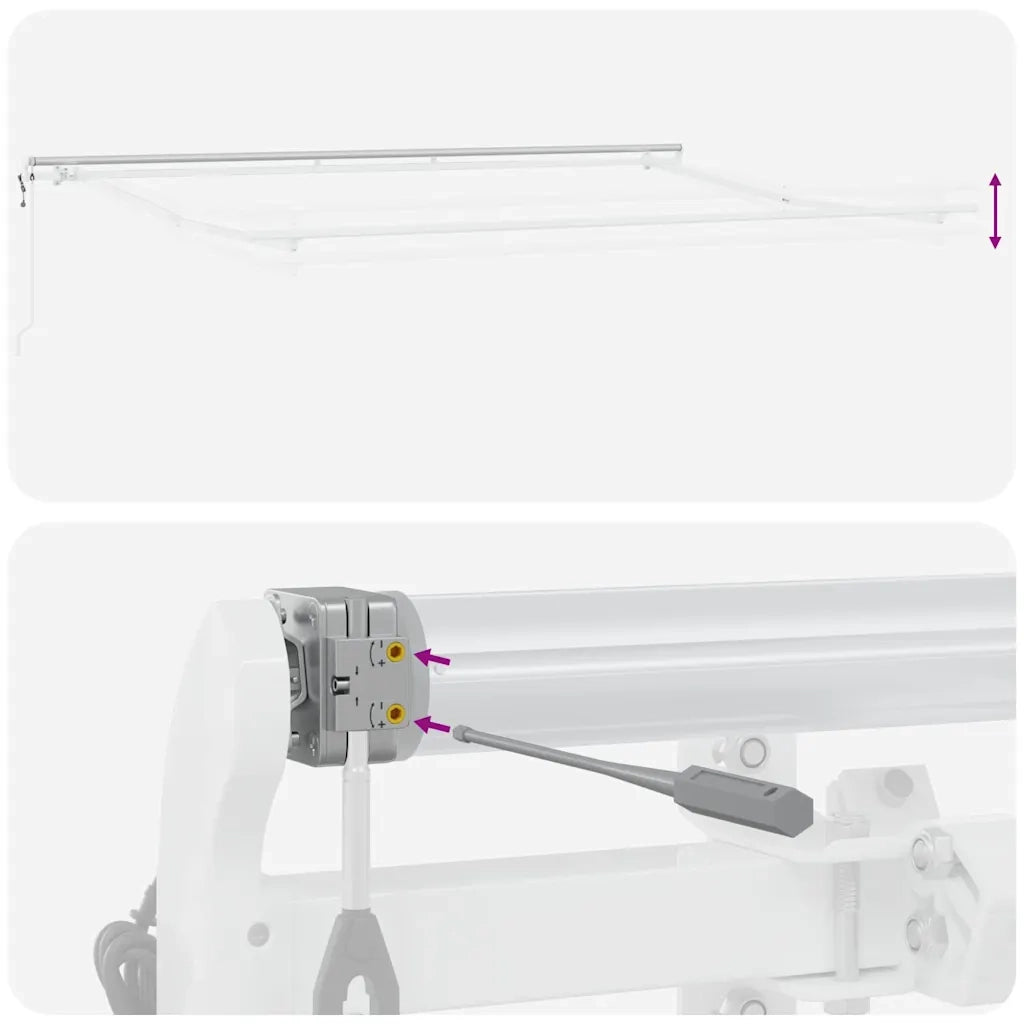 vidaXL Tenda da Sole Retrattile Automatica Marrone 450x300 cm