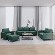 Set di Divani 4 pz con Cuscini Verde scuro in Vellutocod mxl 83131