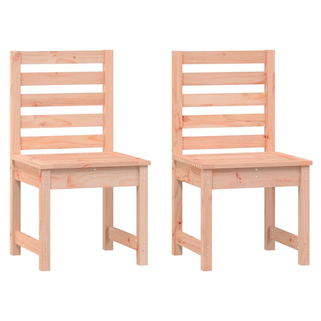 Sedie da Giardino 2pz 50x48x91,5 cm Legno Massello di Douglas 824030