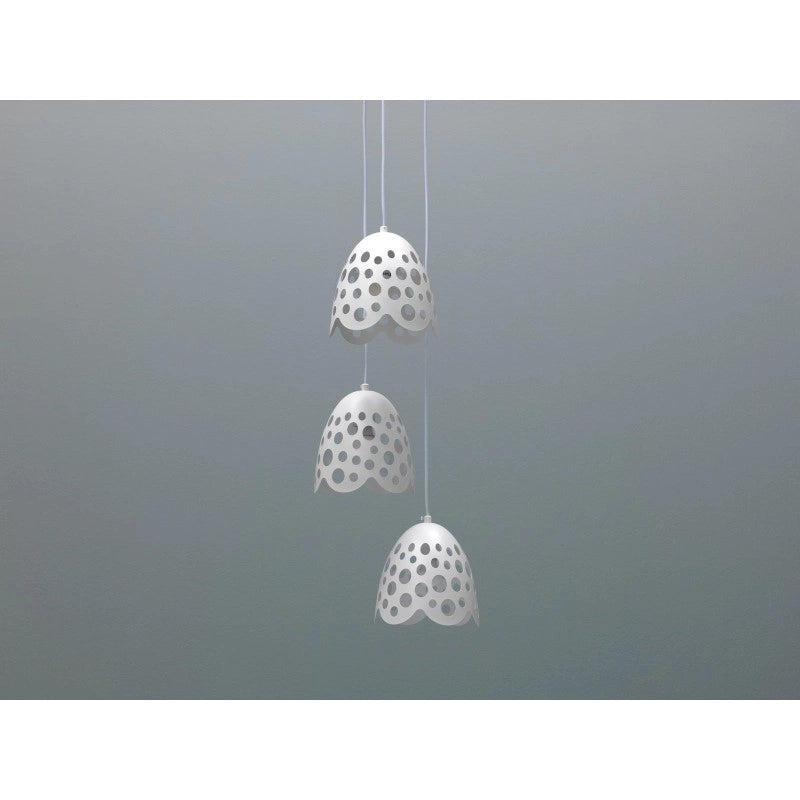 Lampada a sospensione Bells Ø.19,5cm X Ø.19,5cm H 125cm Stones