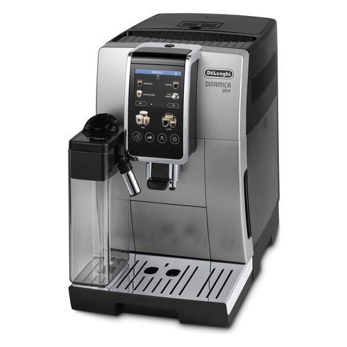 De’longhi dinamica plus - macchina automatica per caffè in chicchi, 24 bevande one-touch, argento/nero (ecam380.85.sb) - 0132215485