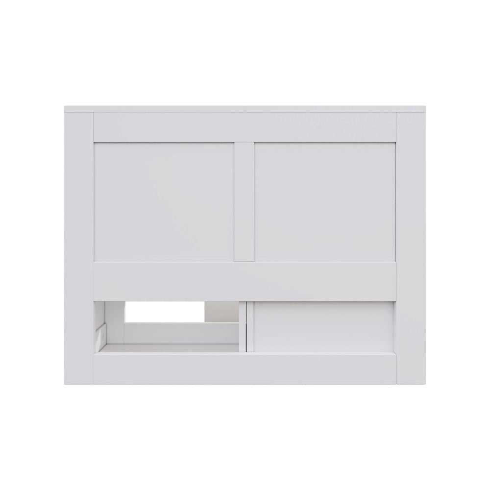 Letto Bambini con Cassetti e Ripiani ¨C MINIMAL ¨C Singolo 90x200, Bianco