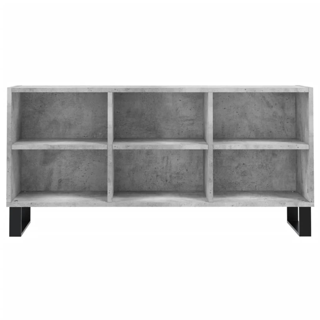 Mobile TV multimediale scaffale TV credenza mobile TV sala da pranzo soggiorno camera da letto 103,5 x 30 x 50 cm legno ingegnerizzato grigio 02_0025644
