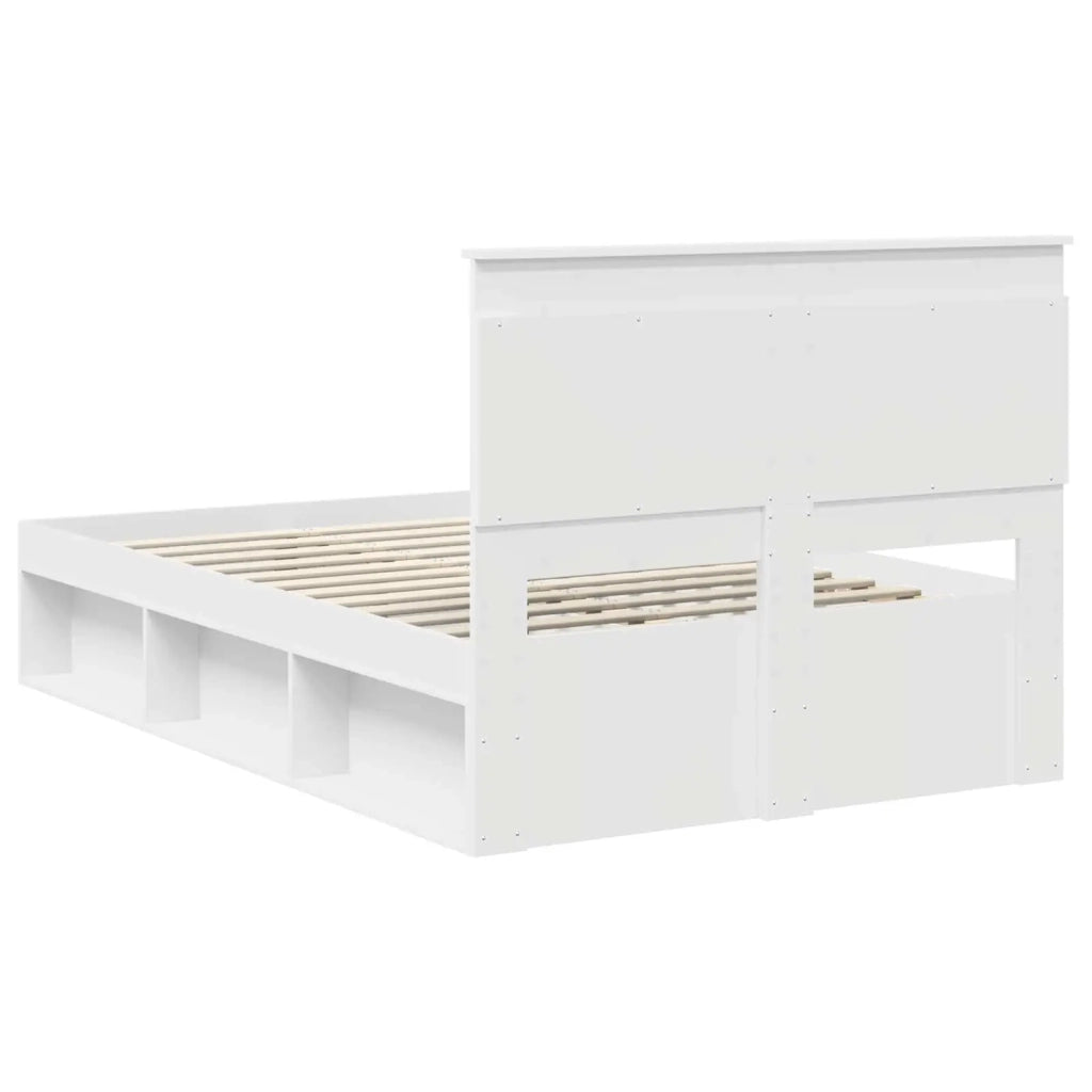 Struttura del letto Bianco 120 x 200 cm Pino massello 3410112